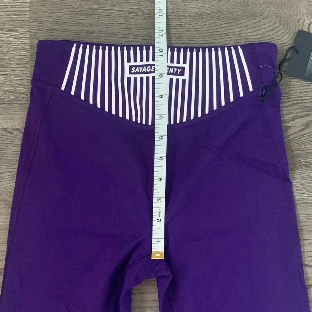Savage X Fenty Xccentuate High-Waist Leggings Size‎ S - That’s Deep Purple - NWT - Picture 7 of 13